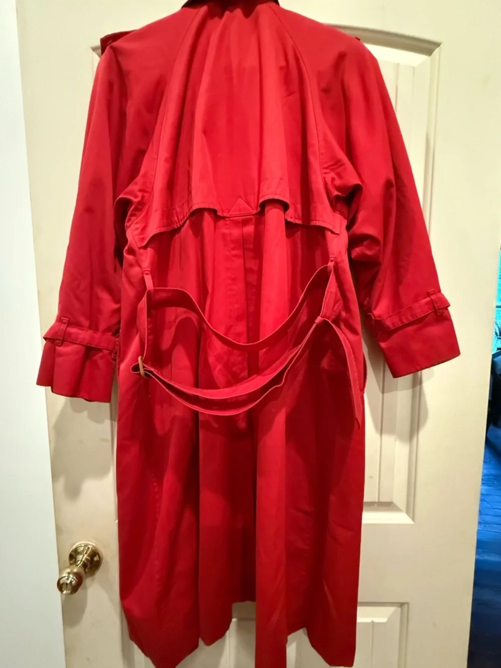 Burberrys London Bright Red Trench - Picture 7 of 10